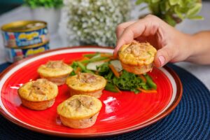 Muffins de huevo y atún